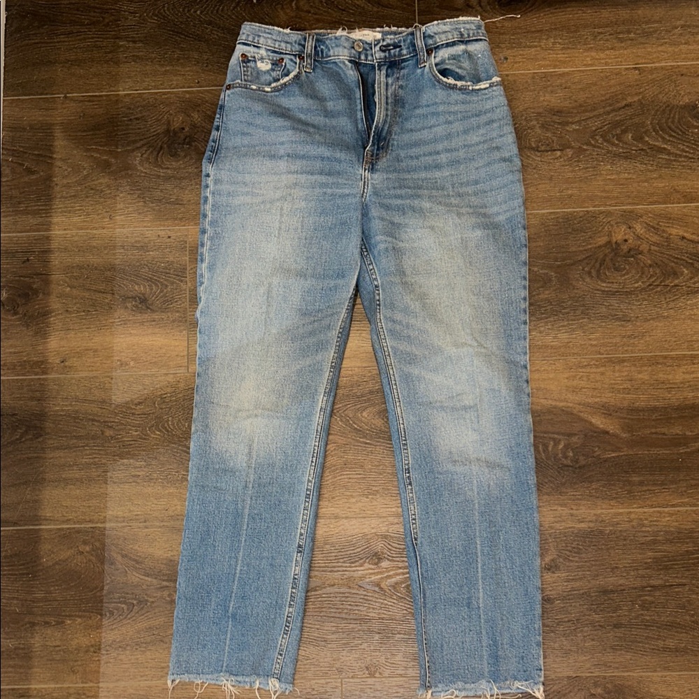 Abercrombie & Fitch The Ankle Straight Ultra High Rise Curvy Love